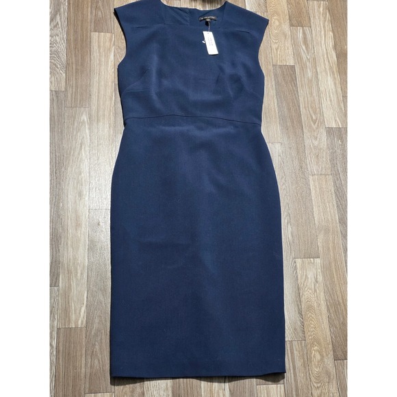 Banana Republic Sheath‎ Dress Sleeveless Career Workwear Navy Blue Size 10 - Picture 1 of 6